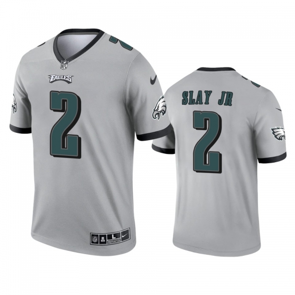 Philadelphia Eagles Darius Slay Jr Silver 2021 Inverted Legend Jersey