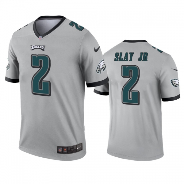 Philadelphia Eagles Darius Slay Jr Silver Inverted Legend Jersey