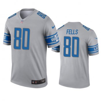 Detroit Lions Darren Fells Gray Inverted Legend Jersey