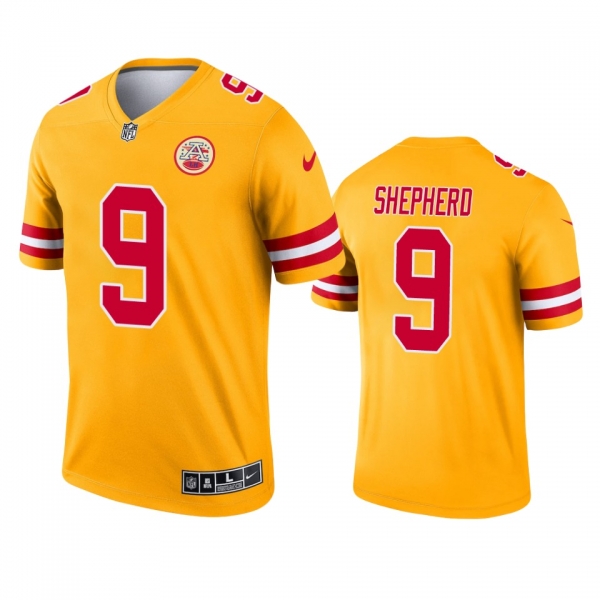 Kansas City Chiefs Darrius Shepherd Yellow 2021 Inverted Legend Jersey