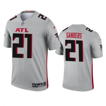 Atlanta Falcons Deion Sanders Silver 2021 Inverted Legend Jersey