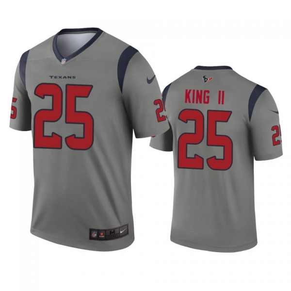 Houston Texans Desmond King Gray Inverted Legend Jersey