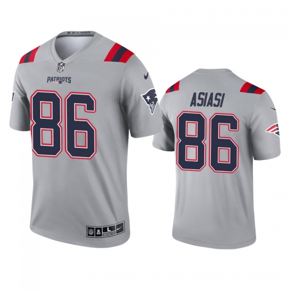 New England Patriots Devin Asiasi Gray Inverted Legend Jersey