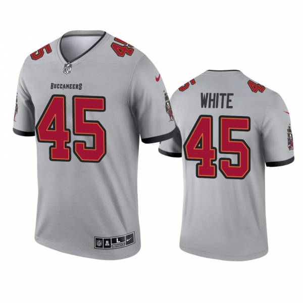 Tampa Bay Buccaneers Devin White Gray 2021 Inverted Legend Jersey