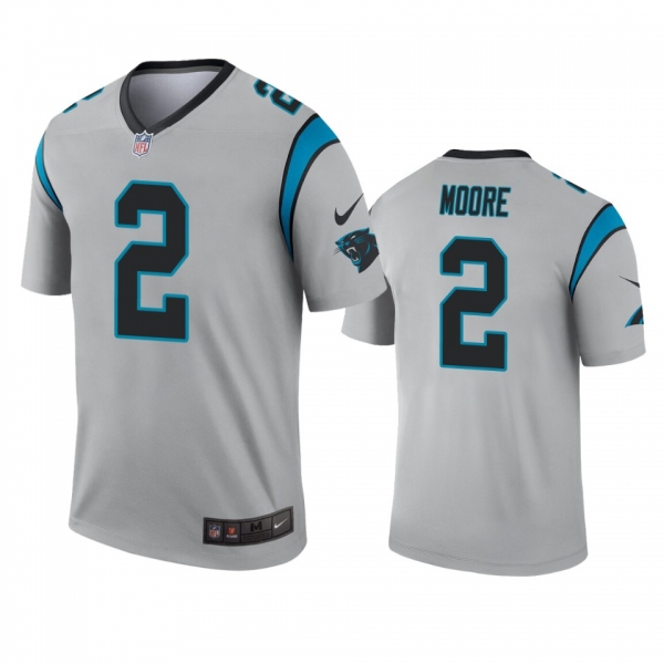 Carolina Panthers D.J. Moore Silver Inverted Legend Jersey