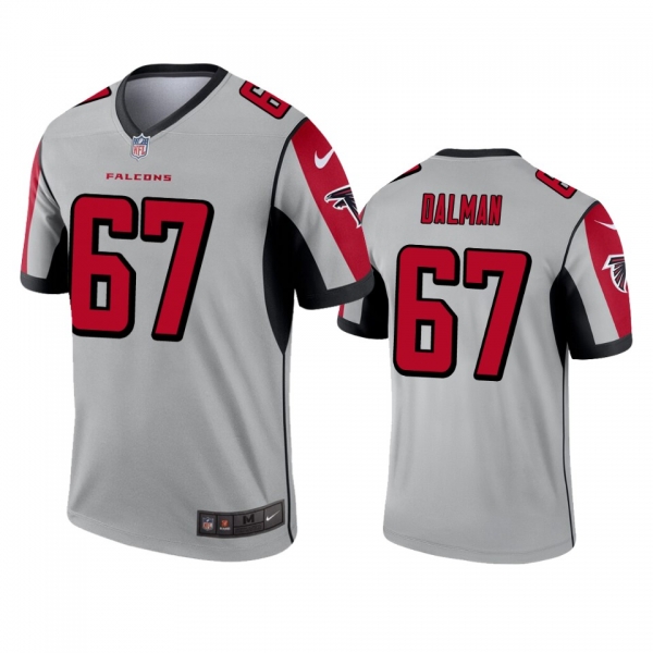 Atlanta Falcons Drew Dalman Silver Inverted Legend Jersey