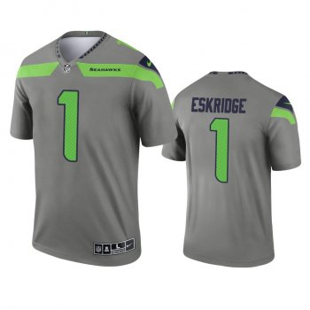 Seattle Seahawks D'Wayne Eskridge Steel 2021 Inverted Legend Jersey