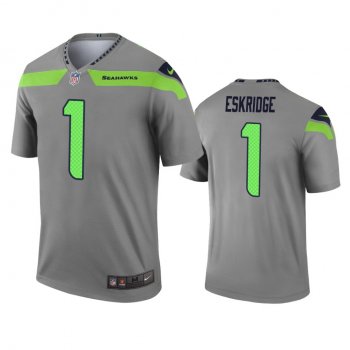 Seattle Seahawks D'Wayne Eskridge Gray Inverted Legend Jersey