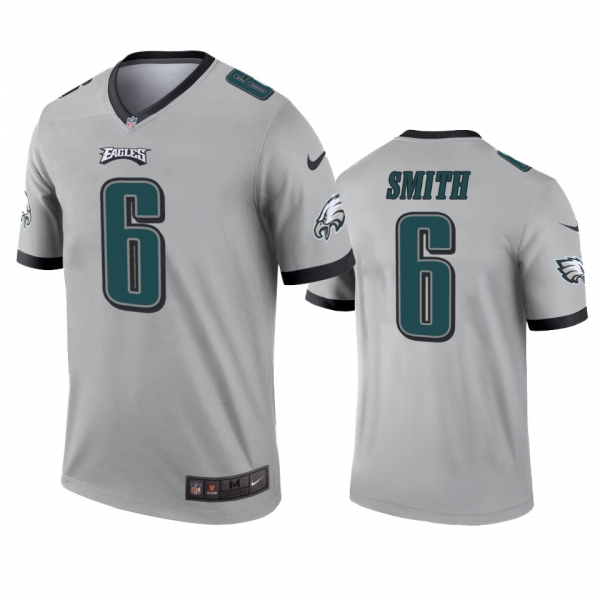 philadelphia Eagles DeVonta Smith Silver Inverted Legend Jersey