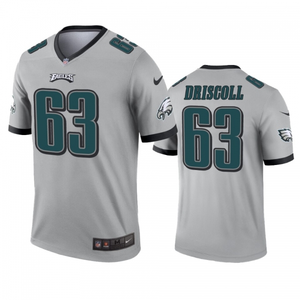 philadelphia Eagles Jack Driscoll Silver Inverted Legend Jersey