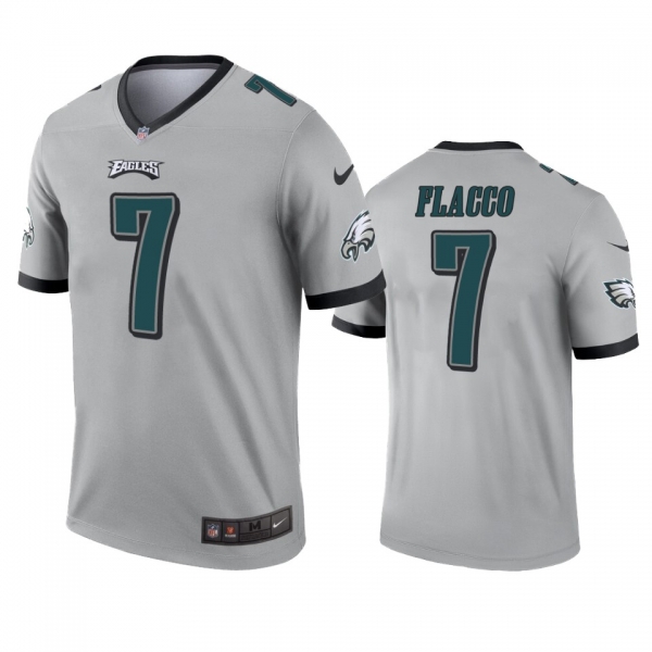 Philadelphia Eagles Joe Flacco Silver Inverted Legend Jersey