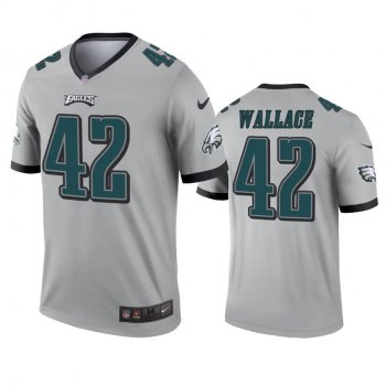 philadelphia Eagles K'Von Wallace Silver Inverted Legend Jersey