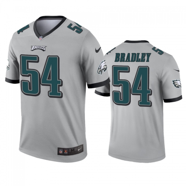 philadelphia Eagles Shaun Bradley Silver Inverted Legend Jersey