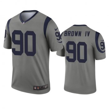 Los Angeles Rams Earnest Brown IV Gray Inverted Legend Jersey