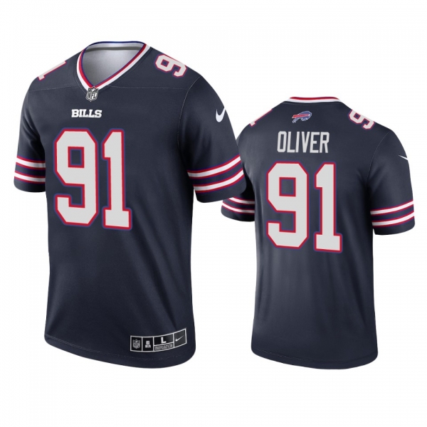 Buffalo Bills Ed Oliver Navy 2021 Inverted Legend Jersey