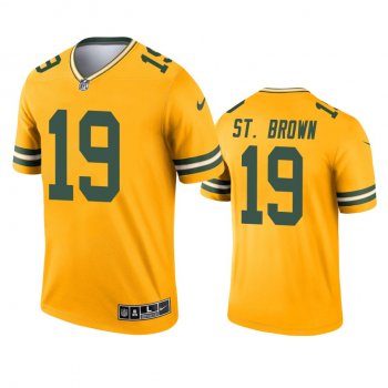 Green Bay Packers Equanimeous St. Brown Gold 2021 Inverted Legend Jersey