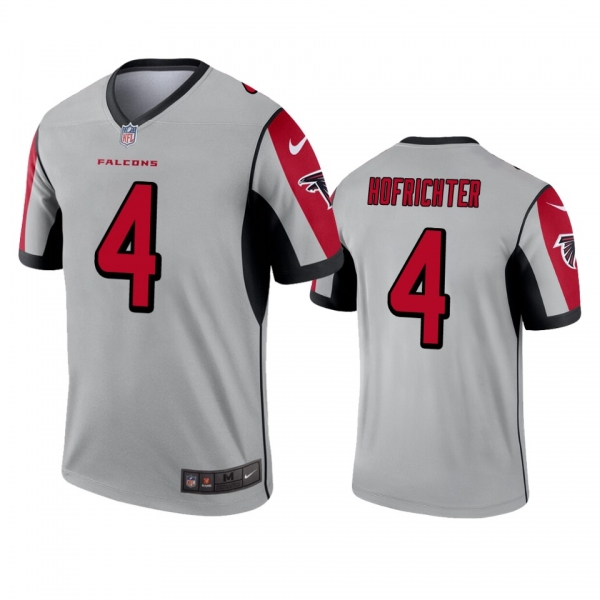 Atlanta Falcons Sterling Hofrichter Silver Inverted Legend Jersey