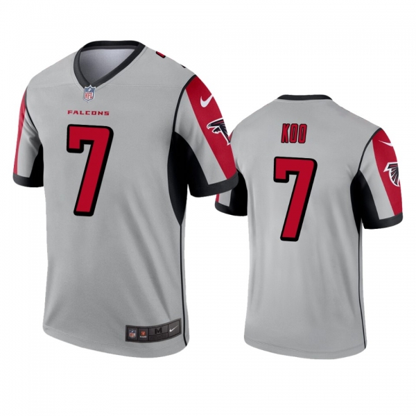 Atlanta Falcons Younghoe Koo Silver Inverted Legend Jersey