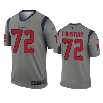 Houston Texans Geron Christian Gray Inverted Legend Jersey