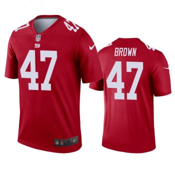 New York Giants Cameron Brown Red Inverted Legend Jersey