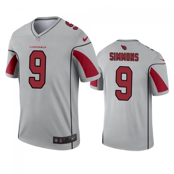 Arizona Cardinals Isaiah Simmons Silver Inverted Legend Jersey