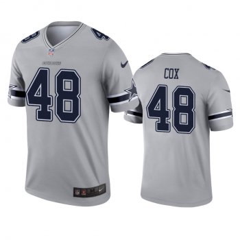 Dallas Cowboys Jabril Cox Gray Inverted Legend Jersey