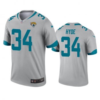 Jacksonville Jaguars Carlos Hyde Silver Inverted Legend Jersey