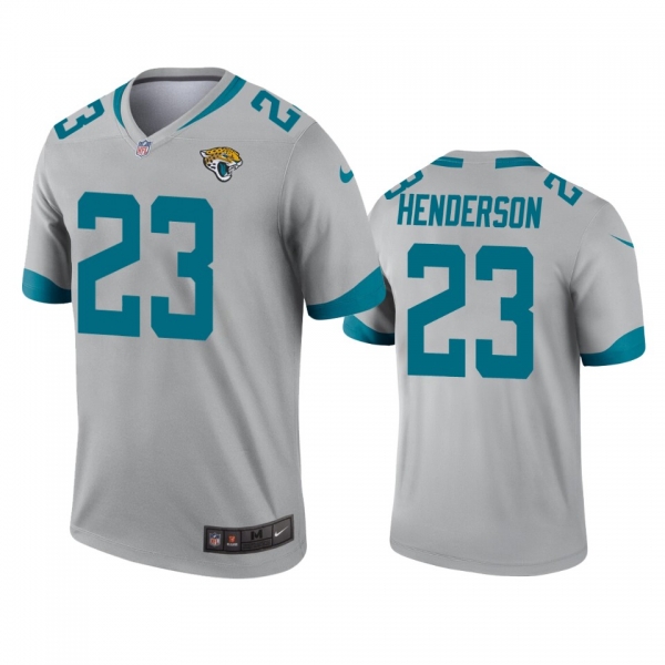 Jacksonville Jaguars C.J. Henderson Silver Inverted Legend Jersey