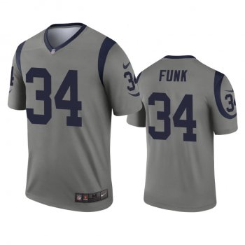 Los Angeles Rams Jake Funk Gray Inverted Legend Jersey