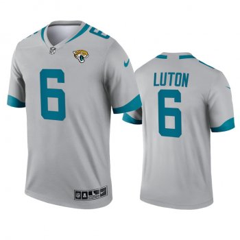 Jacksonville Jaguars Jake Luton Silver 2021 Inverted Legend Jersey