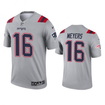 New England Patriots Jakobi Meyers Gray Inverted Legend Jersey