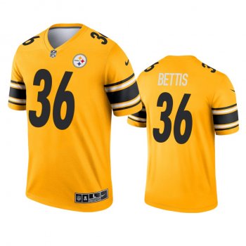 Pittsburgh Steelers Jerome Bettis Gold 2021 Inverted Legend Jersey