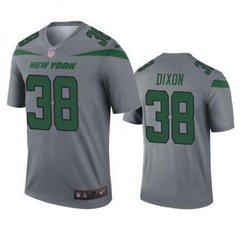 New York Jets Kenneth Dixon Gray Inverted Legend Jersey