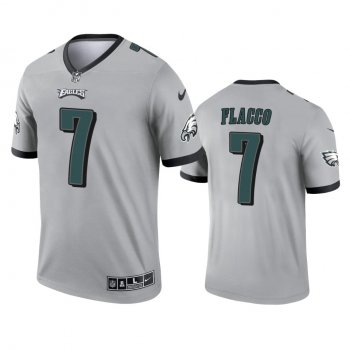 Philadelphia Eagles Joe Flacco Silver 2021 Inverted Legend Jersey