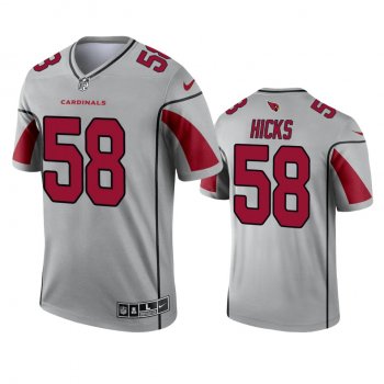 Arizona Cardinals Jordan Hicks Silver 2021 Inverted Legend Jersey