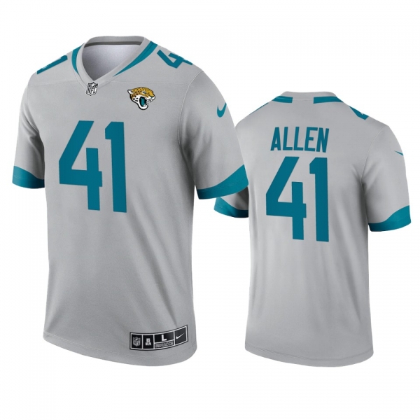 Jacksonville Jaguars Josh Allen Silver 2021 Inverted Legend Jersey