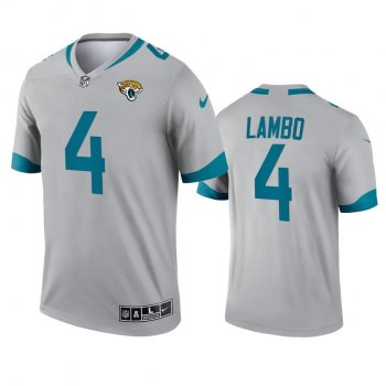 Jacksonville Jaguars Josh Lambo Silver 2021 Inverted Legend Jersey