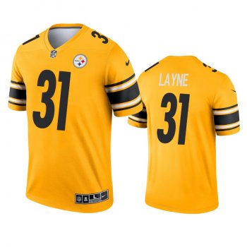 Pittsburgh Steelers Justin Layne Gold 2021 Inverted Legend Jersey