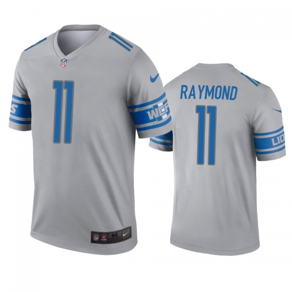 Detroit Lions Kalif Raymond Gray Inverted Legend Jersey