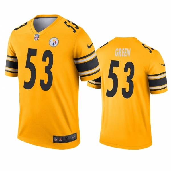 Pittsburgh Steelers Kendrick Green Gold Inverted Legend Jersey