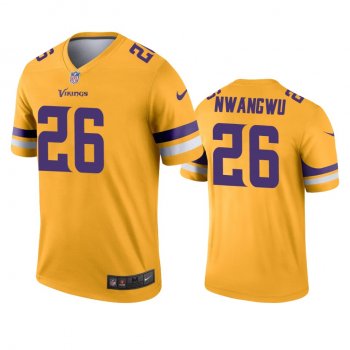 Minnesota Vikings Kene Nwangwu Gold Inverted Legend Jersey