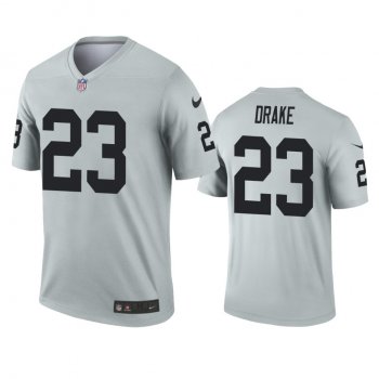 Las Vegas Raiders Kenyan Drake Silver Inverted Legend Jersey