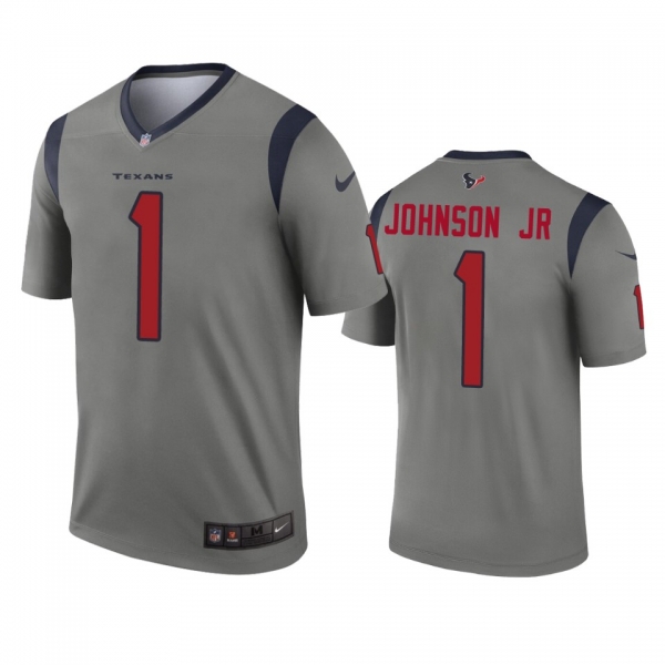 Houston Texans Lonnie Johnson Jr. Gray Inverted Legend Jersey