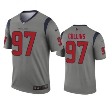 Houston Texans Maliek Collins Gray Inverted Legend Jersey