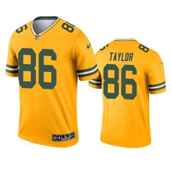 Green Bay Packers Malik Taylor Gold 2021 Inverted Legend Jersey