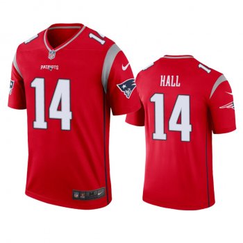 New England Patriots Marvin Hall Red Inverted Legend Jersey