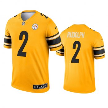 Pittsburgh Steelers Mason Rudolph Gold 2021 Inverted Legend Jersey