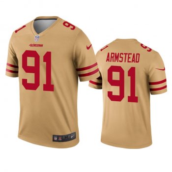 San Francisco 49ers Arik Armstead Gold Inverted Legend Jersey