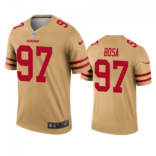 San Francisco 49ers Nick Bosa Gold Inverted Legend Jersey