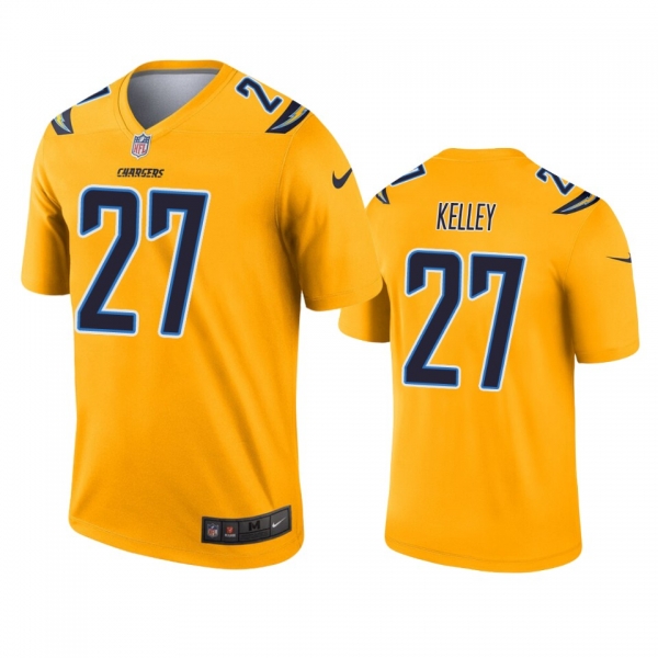 Los Angeles Chargers Joshua Kelley Gold Inverted Legend Jersey